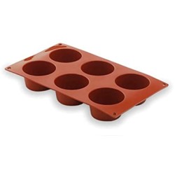 MOLDE SILICONA LACOR: PLANCHA MUFFIN 6 CAVIDADES Ref.66805