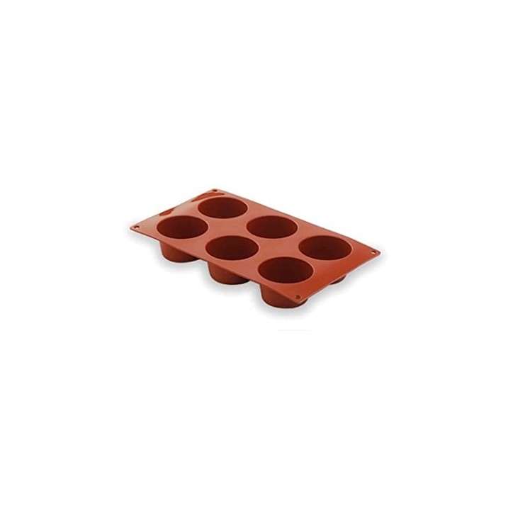 MOLDE SILICONA LACOR: PLANCHA MUFFIN 6 CAVIDADES Ref.66805