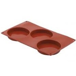 MOLDE SILICONA LACOR: PLANCHA  BASE ESPONJOSA 3 CAVIDADES  Ref.66830