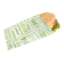 BOLSAS PAPEL: HAMBURGUESA PAPEL ANTIGRASA 12 7X18cm. (500Uds.) Ref.229.29