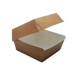 ECOLINE CARTON: HAMBURGUESA CAJA KRAFT 150X160X75mm (150 uds.) Ref.ERPAMU000158