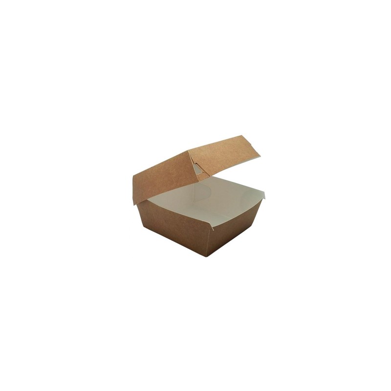 ECOLINE CARTON: HAMBURGUESA CAJA KRAFT 150X160X75mm (150 uds.) Ref.ERPAMU000158