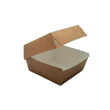 ECOLINE CARTON: HAMBURGUESA CAJA KRAFT 150X160X75mm (150 uds.) Ref.ERPAMU000158