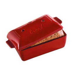 EMILE HENRY: MOLDE HORNO PARA PAN ROJO 22X13cm. Ref.3455044