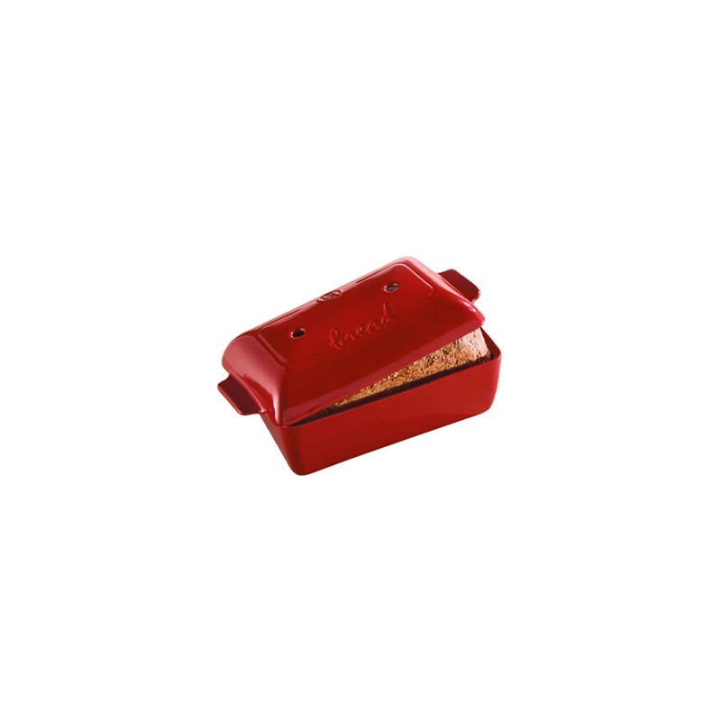 EMILE HENRY: MOLDE HORNO PARA PAN ROJO 22X13cm. Ref.3455044