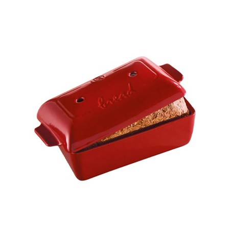 EMILE HENRY: MOLDE HORNO PARA PAN ROJO 22X13cm. Ref.3455044