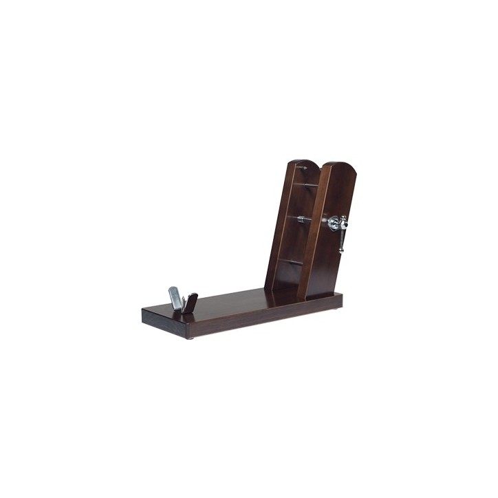 BUARFE: SOPORTE JAMONERO RIOJA ALTO LACADO TABACO Ref.6316