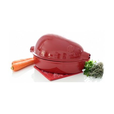 EMILE HENRY: HORNO ASADOR DE POLLOS ROJO Ref.348444