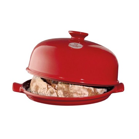 EMILE HENRY: HORNO BREAD CLOCHE Ø 28cm. ROJO Ref.349108