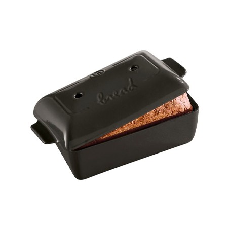 EMILE HENRY: MOLDE HORNO PARA PAN ANTRACITA 22X13cm. Ref.7955044