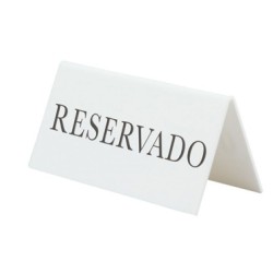 RESERVADO: PACK 5uds. PLACA BLANCA ACRILICO BLANCO SECURIT Ref.TNRESESWT