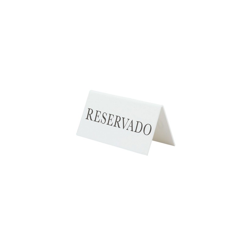 RESERVADO: PACK 5uds. PLACA BLANCA ACRILICO BLANCO SECURIT Ref.TNRESESWT