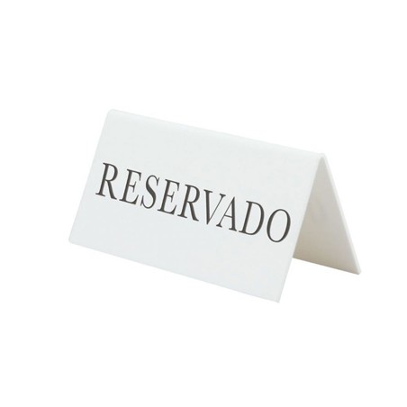 RESERVADO: PACK 5uds. PLACA BLANCA ACRILICO BLANCO SECURIT Ref.TNRESESWT