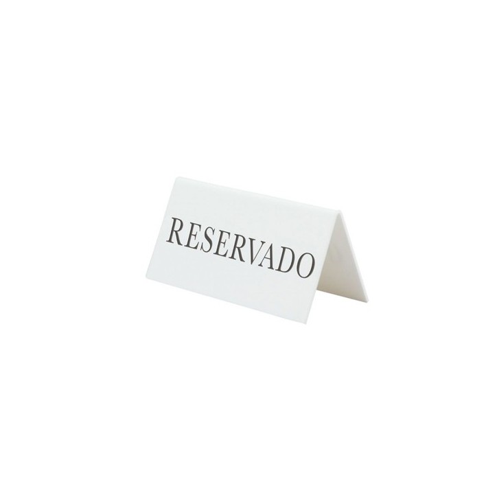 RESERVADO: PACK 5uds. PLACA BLANCA ACRILICO BLANCO SECURIT Ref.TNRESESWT