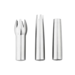 SIFON ISI: JUEGO DE 3 TULIPA DECORADORAS ACERO INOX Ref.69067