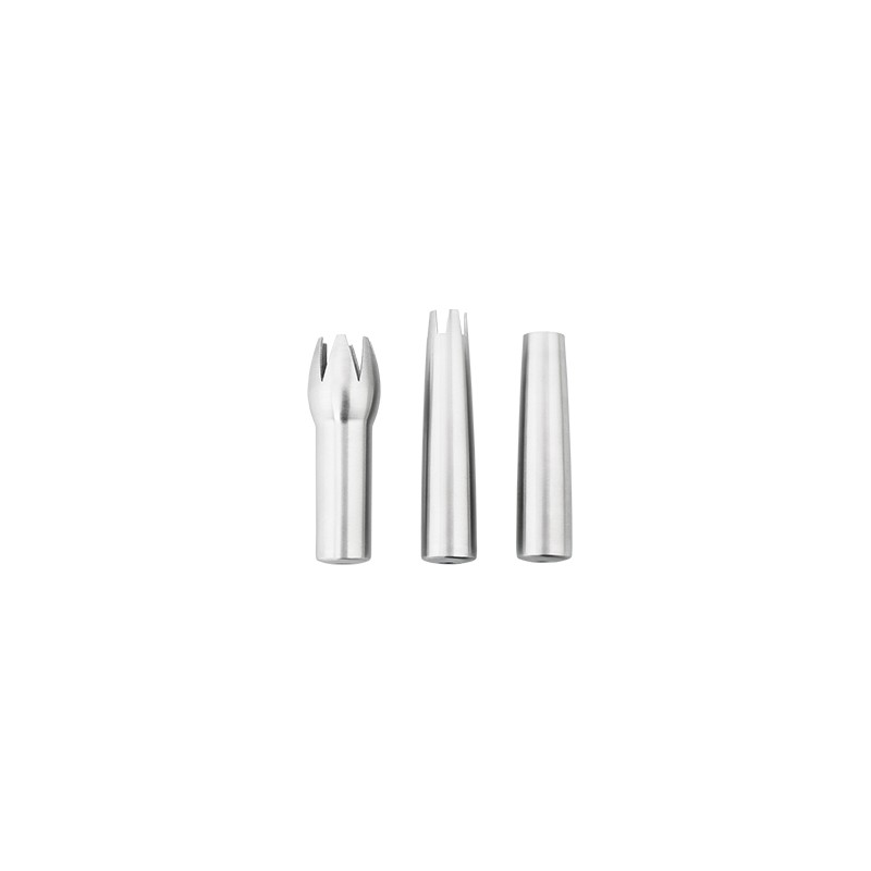 SIFON ISI: JUEGO DE 3 TULIPA DECORADORAS ACERO INOX Ref.69067