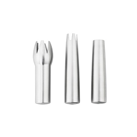 SIFON ISI: JUEGO DE 3 TULIPA DECORADORAS ACERO INOX Ref.69067