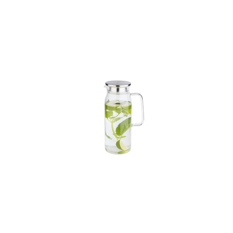 JARRAS AGUA SANGRIA: CON TAPA EN ACERO INOX SLIM 1 5Ltrs. Ø9Xh28cm. Ref.626015