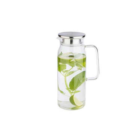 JARRAS AGUA SANGRIA: CON TAPA EN ACERO INOX SLIM 1 5Ltrs. Ø9Xh28cm. Ref.626015