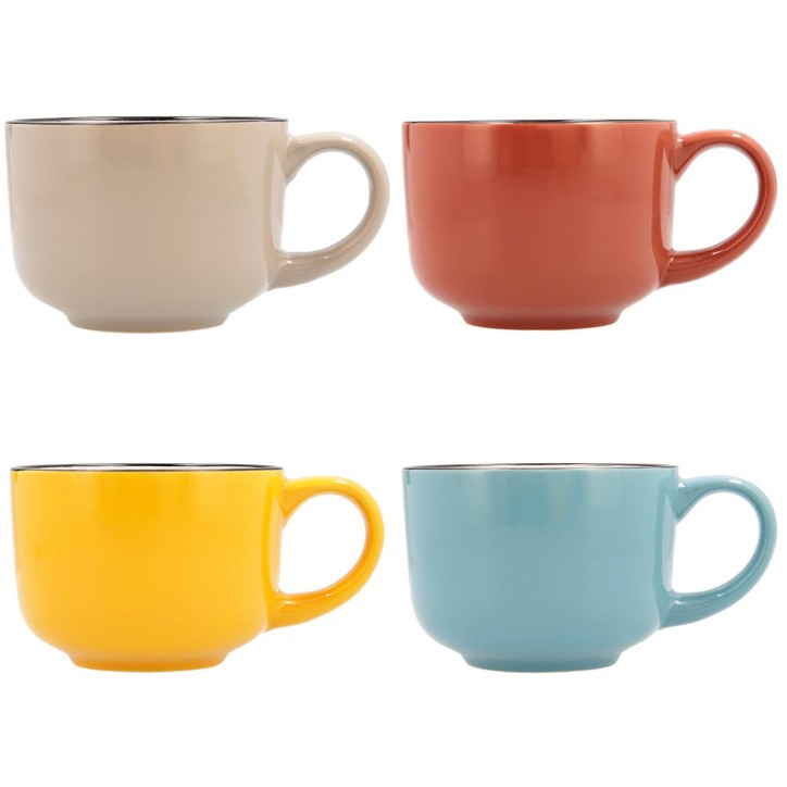 JUMBO: TAZA DESAYUNO COLORES SURTIDOS 40CL.  Ref.5424912