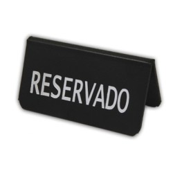 RESERVADO: PLACA  NEGRO ENGOMADO Ref.0642