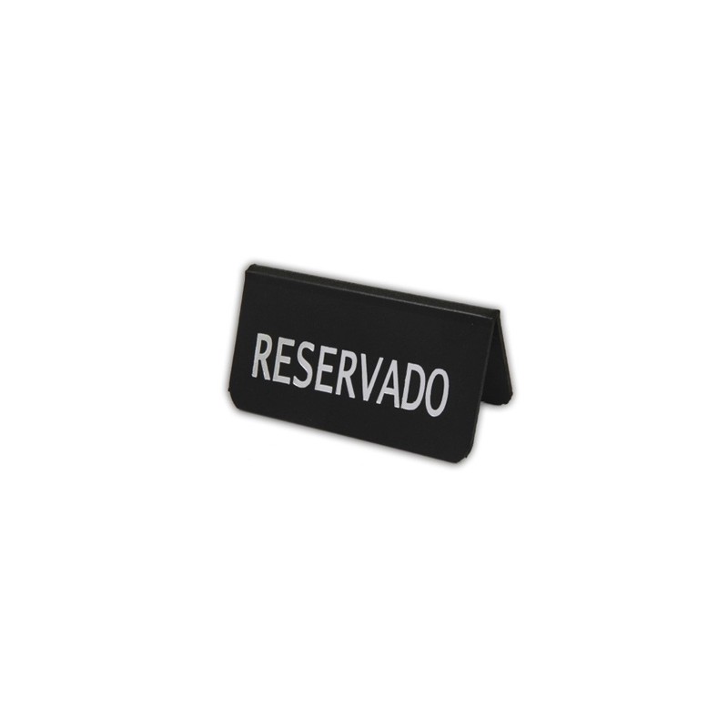 RESERVADO: PLACA  NEGRO ENGOMADO Ref.0642