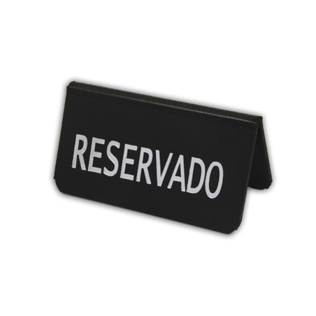 RESERVADO: PLACA  NEGRO ENGOMADO Ref.0642