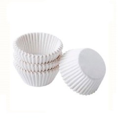 CAPSULAS REPOSTERIA: BOMBON TRUFA BLANCA Nº3 Ø30Xh1 8mm. (1000unidades) Ref.35015