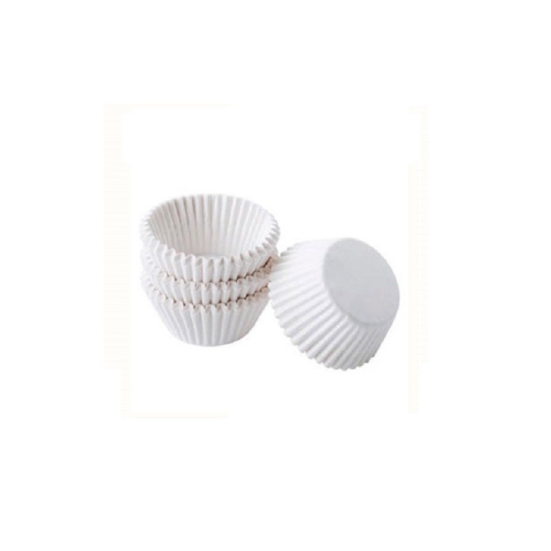 CAPSULAS REPOSTERIA: BOMBON TRUFA BLANCA Nº3 Ø30Xh1 8mm. (1000unidades) Ref.35015