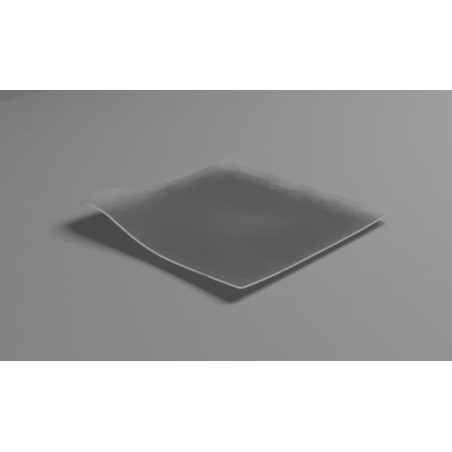 VAJILLA CATERING: WAVE - PLATO INDIVIDUAL PREMIUM - TRANSPARENTE- 127X127mm. - (20uni.) - REUTILIZABLE - Ref.91764