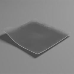 VAJILLA CATERING: WAVE - PLATO INDIVIDUAL PREMIUM - TRANSPARENTE- 127X127mm. - (20uni.) - REUTILIZABLE - Ref.91764