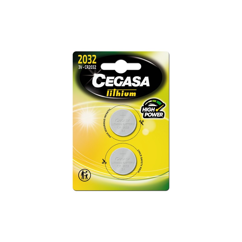 PILA CEGASA: SUPER ALKALINE TIPO CR2032 3V (2 Uds.) Ref.324339-01