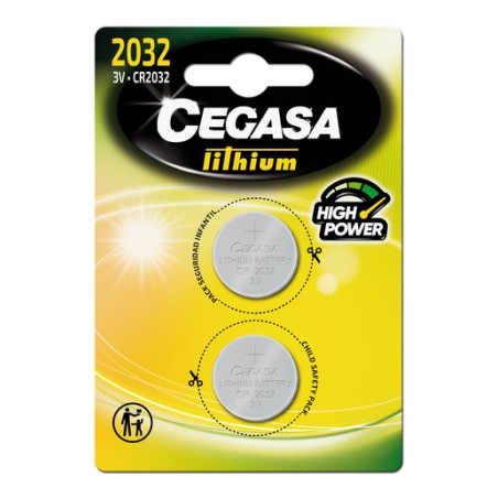 PILA CEGASA: SUPER ALKALINE TIPO CR2032 3V (2 Uds.) Ref.324339-01