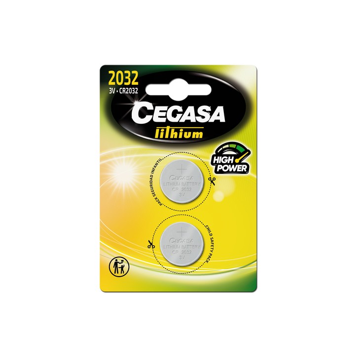 PILA CEGASA: SUPER ALKALINE TIPO CR2032 3V (2 Uds.) Ref.324339-01