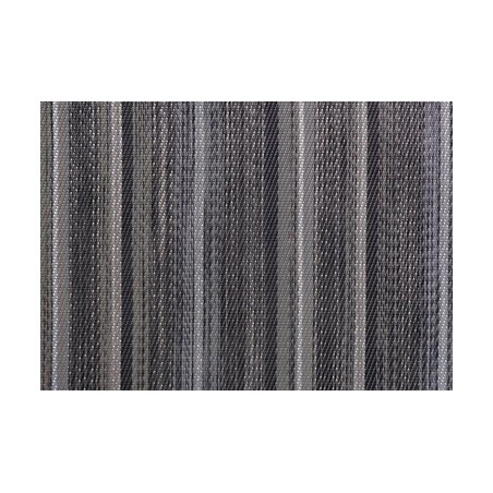 MANTELITO INDIVIDUAL DE MESA: LINEAS GRIS PLATA 45X33cm. plastico PVC Ref.60530