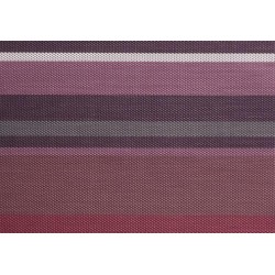 MANTELITO INDIVIDUAL DE MESA: LINEAS BERENJENA MORADO 45X33cm. plastico PVC Ref.60533