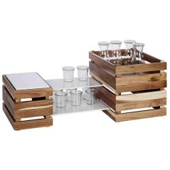 CAJA MADERA BUFFET GN 1 4 29X18 5Xh10 5cm. Ref.11622