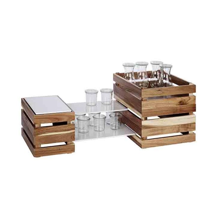 CAJA MADERA BUFFET GN 1 4 29X18 5Xh10 5cm. Ref.11622