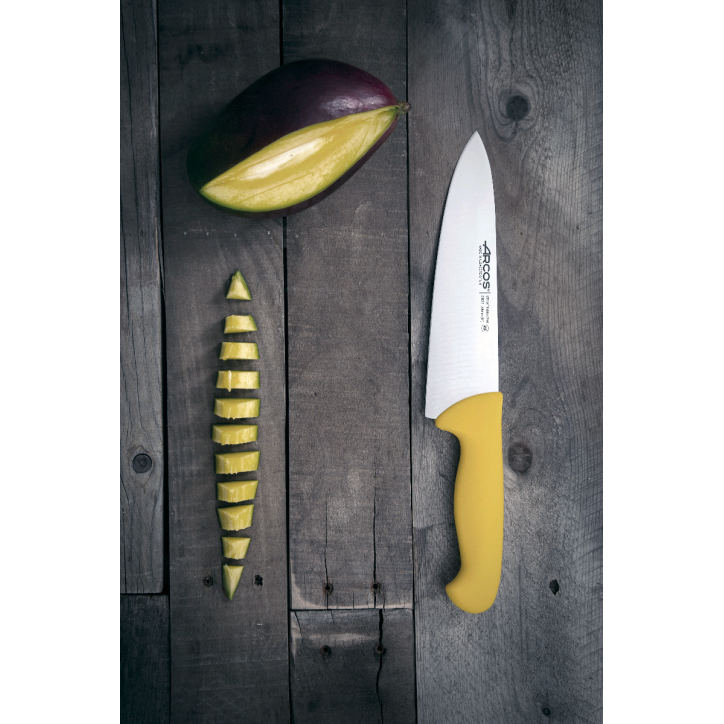 ARCOS SERIE INYECTADA: AMARILLO CUCHILLO COCINERO 200mm. Ref.292100