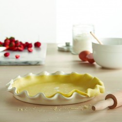 EMILE HENRY: MOLDE TARTA RIZADO Ø 33cm. CREMA Ref.026087