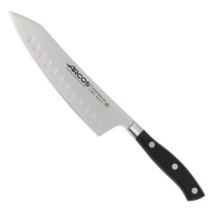 SERIE RIVIERA NEGRO ARCOS: CUCHILLO ROCKING SANTOKU 180mm. Ref.233100