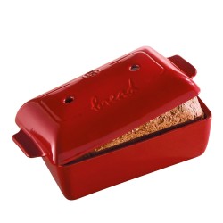 EMILE HENRY: MOLDE HORNO PARA PAN ROJO 22X13cm. Ref.3455044