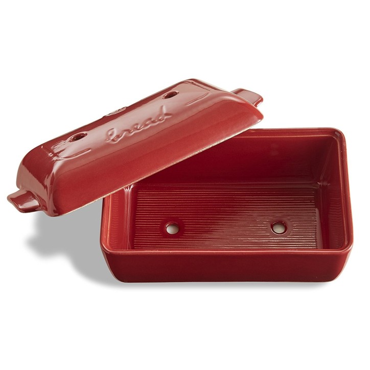 EMILE HENRY: MOLDE HORNO PARA PAN ROJO 22X13cm. Ref.3455044