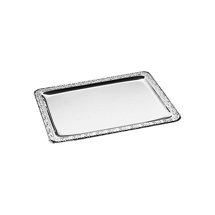 BANDEJA ECO INOX 18%: LABRADA 32X24cm. Ref.00383