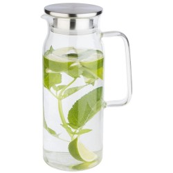 JARRAS AGUA SANGRIA: CON TAPA EN ACERO INOX SLIM 1 5Ltrs. Ø9Xh28cm. Ref.626015