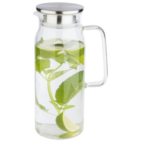 JARRAS AGUA SANGRIA: CON TAPA EN ACERO INOX SLIM 1 5Ltrs. Ø9Xh28cm. Ref.626015