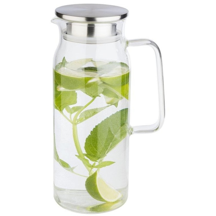 JARRAS AGUA SANGRIA: CON TAPA EN ACERO INOX SLIM 1 5Ltrs. Ø9Xh28cm. Ref.626015