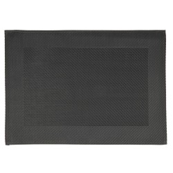 MANTELITO INDIVIDUAL DE MESA: MARCO NEGRO 45X33cm. plastico PVC Ref.60541