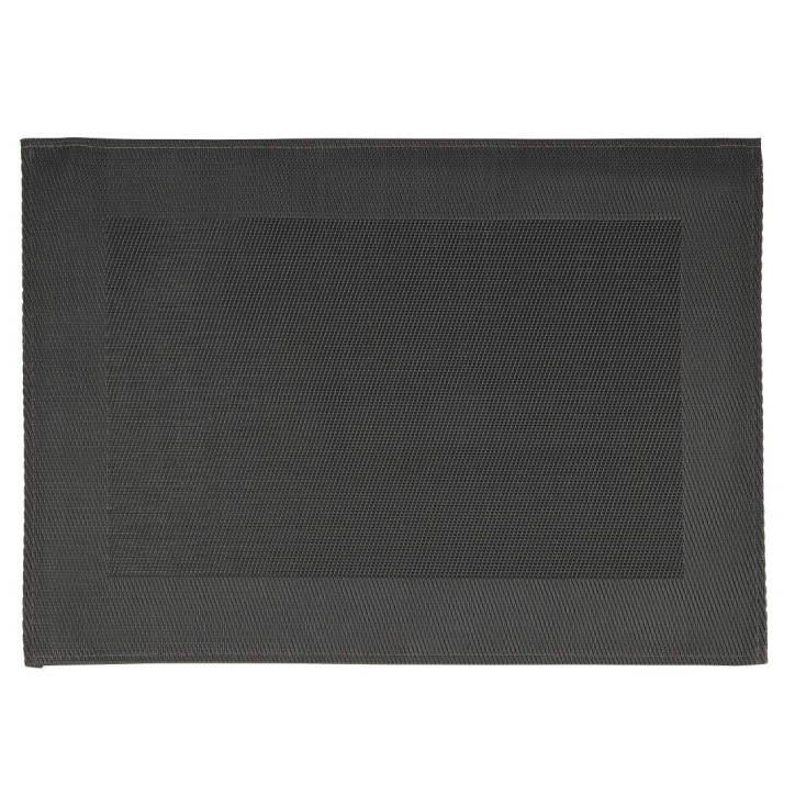 MANTELITO INDIVIDUAL DE MESA: MARCO NEGRO 45X33cm. plastico PVC Ref.60541