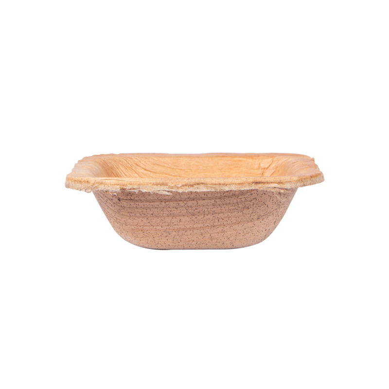 VAJILLA CATERING SERIE NATURA: MINI CUENCO `ARECA` 7X7xh2 5cm. (25 Uds.) 100% Ecologico Ref.232.45